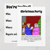 Weihnachts-Party Einladungen (Vorne/Hinten)