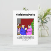 Weihnachts-Party Einladungen (Stehend Vorderseite)