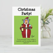 Weihnachts-Party Einladungen (Stehend Vorderseite)