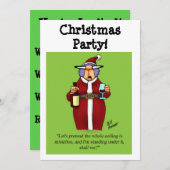 Weihnachts-Party Einladungen (Vorne/Hinten)