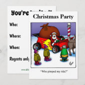 Weihnachts-Party Einladungen (Vorne/Hinten)