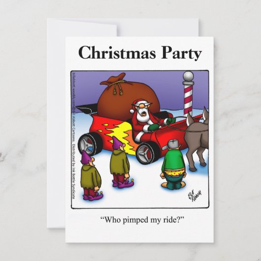 Weihnachts-Party Einladungen (Vorderseite)