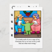 Weihnachts-Party Einladungen (Vorne/Hinten)