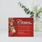 Weihnachts-Party Einladungen (Stehend Vorderseite)