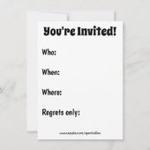 Weihnachts-Party Einladungen (Rückseite)