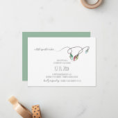 Weihnachts-Party Einladungen (Vorderseite/Rückseite Beispiel)