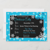 Weihnachts-Party Einladungen (Rückseite)