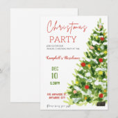 Weihnachts-Party Einladungen (Vorne/Hinten)