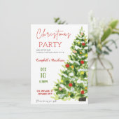 Weihnachts-Party Einladungen (Stehend Vorderseite)