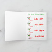 Weihnachts-Party Einladungen (Innenseite)