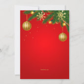 Weihnachts-Party Einladungen (Rückseite)