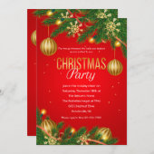 Weihnachts-Party Einladungen (Vorne/Hinten)