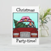 Weihnachts-Party Einladungen (Stehend Vorderseite)