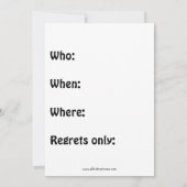 Weihnachts-Party Einladungen (Rückseite)