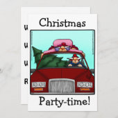 Weihnachts-Party Einladungen (Vorne/Hinten)