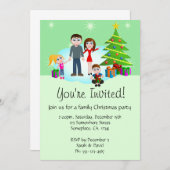 Weihnachts-Party Einladungen laden ein (Vorne/Hinten)