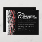 Weihnachts-Party Einladungen Postkarten (Vorne/Hinten)