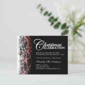 Weihnachts-Party Einladungen Postkarten (Stehend Vorderseite)