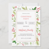 Weihnachts-Party Einladungen Weihnachts-Party (Vorderseite)