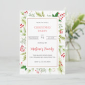 Weihnachts-Party Einladungen Weihnachts-Party (Stehend Vorderseite)