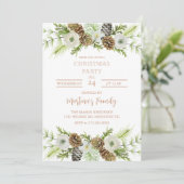 Weihnachts-Party Einladungen Weihnachts-Party (Stehend Vorderseite)