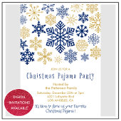 Weihnachts-Party Einladungen Winter Pajama