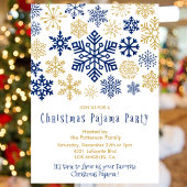 Weihnachts-Party Einladungen Winter Pajama