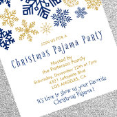 Weihnachts-Party Einladungen Winter Pajama