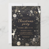 Weihnachts-Party Elegante Feiertage Einladung (Vorderseite)