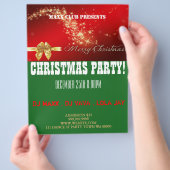 Weihnachts-Party-Event-Ankündigung DJ CLUB Flyer (Hand)