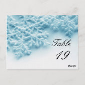 Weihnachts-Party-Event-Tischnummer Postkarte (Rückseite)