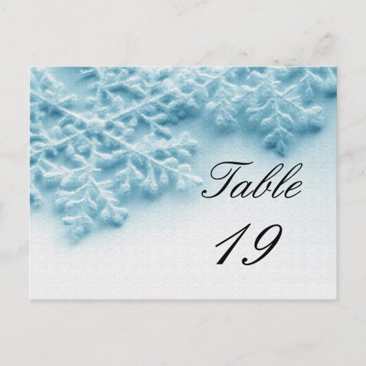 Weihnachts-Party-Event-Tischnummer Postkarte (Vorderseite)