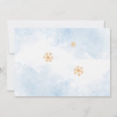 Weihnachts-Party. Familie der klassischen Weihnach Einladung (Rückseite)