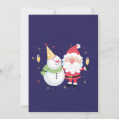 Weihnachts-Party Feierliche Weihnachtsfeier Einladung (Rückseite)