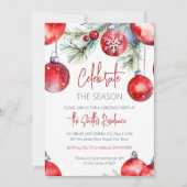 Weihnachts-Party feiert die Saison Einladung (Vorderseite)