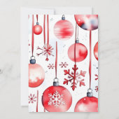 Weihnachts-Party feiert die Saison Einladung (Rückseite)