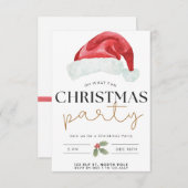 Weihnachts-Party Feiertage Einladung (Vorne/Hinten)