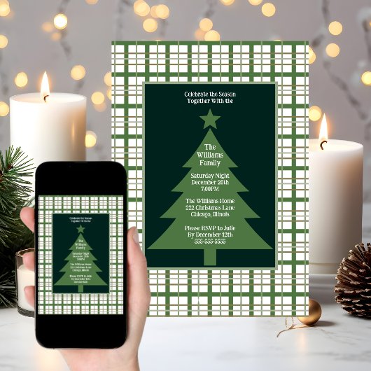 Weihnachts-Party Feiertage Einladung