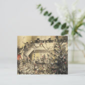 Weihnachts-Party Feiertagspostkarte (Stehend Vorderseite)