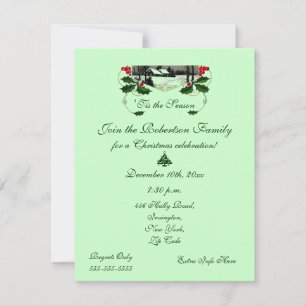Weihnachts-Party-Feste Landschaft Einladung