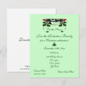 Weihnachts-Party-Feste Landschaft Einladung (Vorne/Hinten)