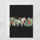 Weihnachts-Party Festliche Einladung (Rückseite)