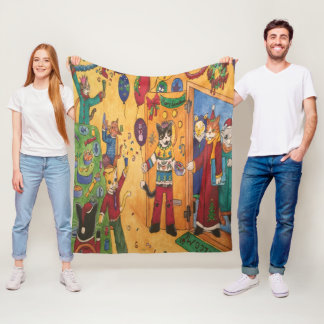 Weihnachts-Party Fleecedecke