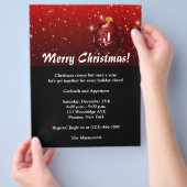 Weihnachts-Party Flyer Einladung (Hand)