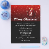 Weihnachts-Party Flyer Einladung (Einzeln)