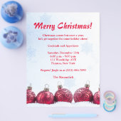 Weihnachts-Party Flyer Einladung (Einzeln)