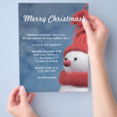 Weihnachts-Party Flyer Einladung (Hand)