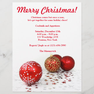Weihnachts-Party Flyer Einladung