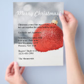 Weihnachts-Party Flyer Einladung (Hand)