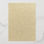 Weihnachts-Party Foliage Gold Red Folieneinladung (Rückseite)